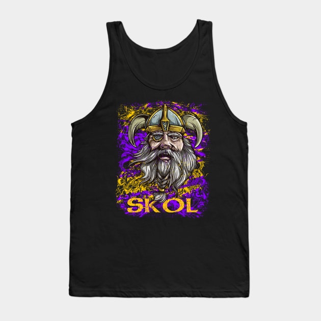 Skol Nordic Scandinavian Viking Warrior Tank Top by RadStar